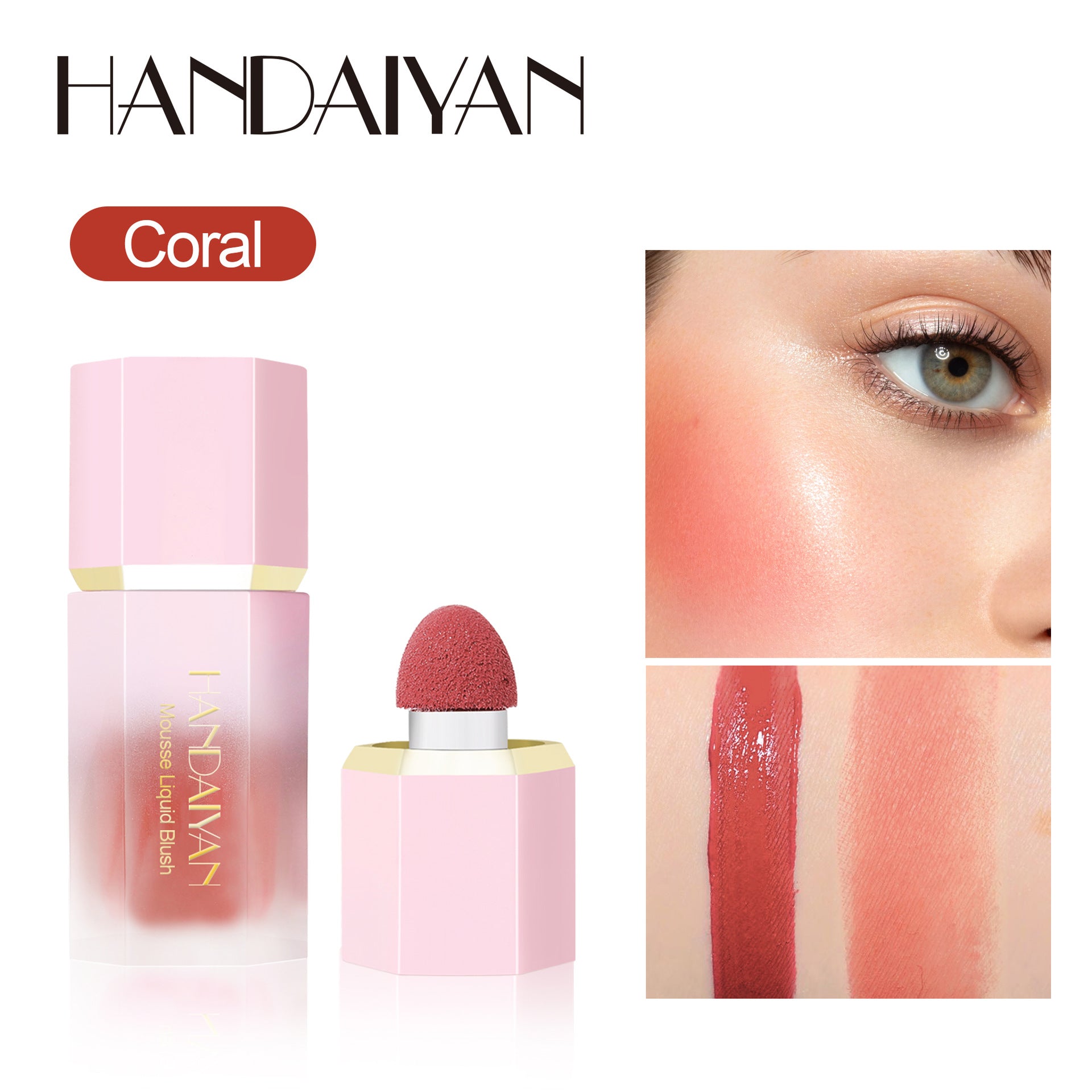 Handaiyan Liquid Blush Rosy Swelling Color Eye Shadow Repair Sun Red Female Face Rouge Water Cross-border Makeup