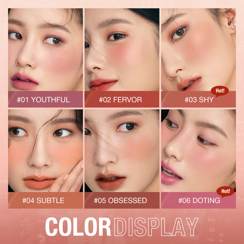 Smooth Blush Cream Repair Capacity Brighten Look Natural Nude Makeup Blush Stick