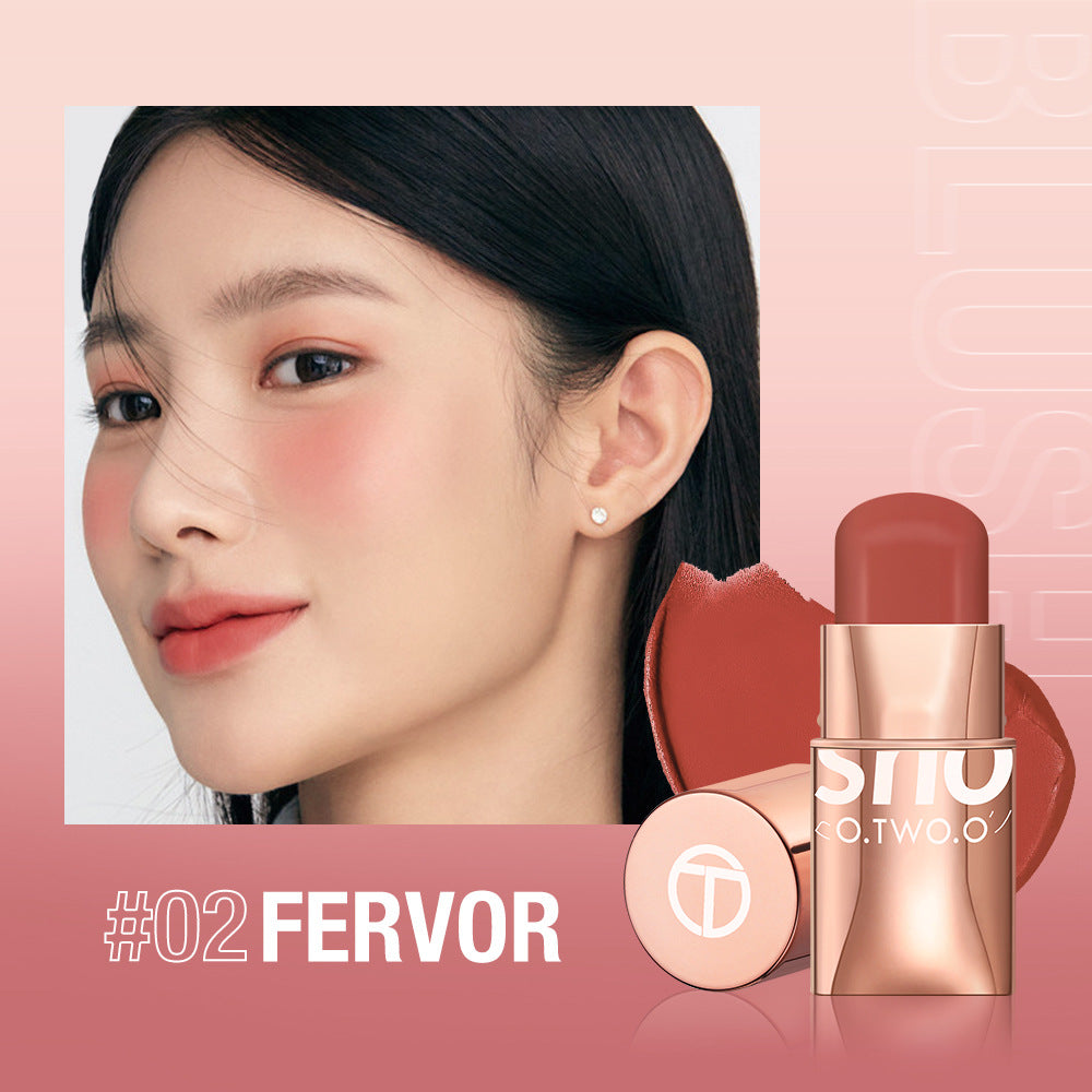 Smooth Blush Cream Repair Capacity Brighten Look Natural Nude Makeup Blush Stick