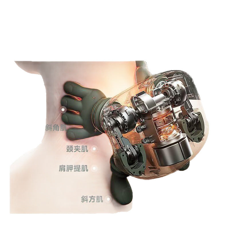 Cross-border Shoulder And Neck Massager Trapezius Muscle Kneading Heating Rich Bag Household Small Portable Neck Protector Low Version